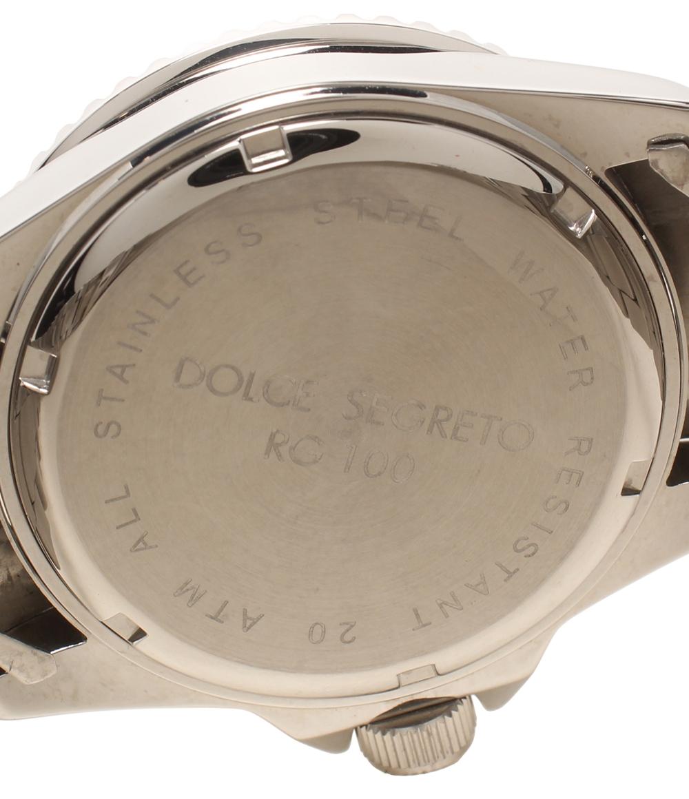 美品 DOLCE SEGRETO 腕時計 クオーツ ゴールド RG100 メンズ ドルチェ・セグレート