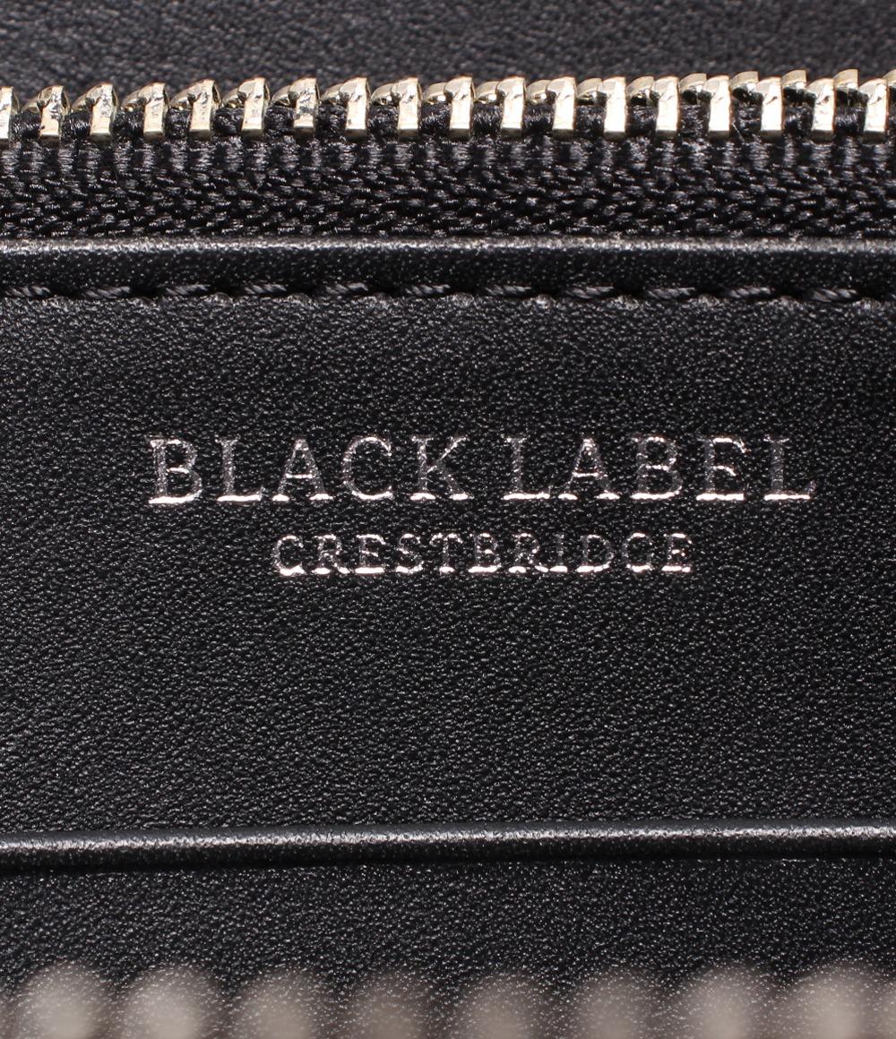 ブラックレーベルクレストブリッジ ラウンドファスナー長財布 レディース BLACK LABEL CRESTBRIDGE