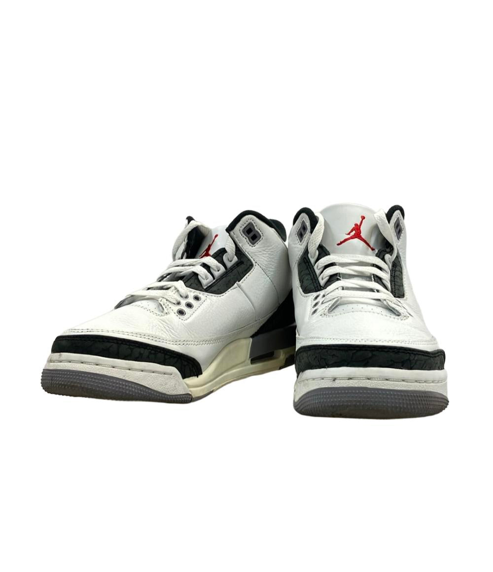 ナイキ ミドルカットスニーカー AIR JORDAN 3 RETRO GS DM0967-106 レディース SIZE 24.5 (L) NIKE