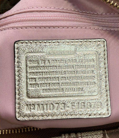 コーチ ショルダーバッグ 肩掛け キャンバス フラワー シグネチャー F16879 レディース COACH