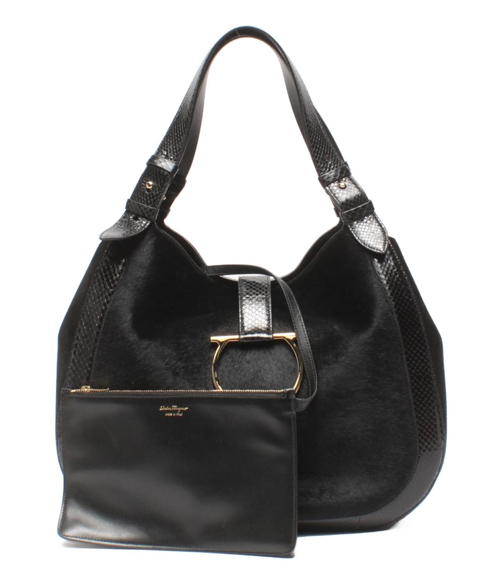 美品 サルヴァトーレフェラガモ ショルダーバッグ 肩掛け ガンチーニ レディース Salvatore Ferragamo