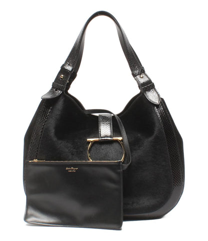 美品 サルヴァトーレフェラガモ ショルダーバッグ 肩掛け ガンチーニ レディース Salvatore Ferragamo