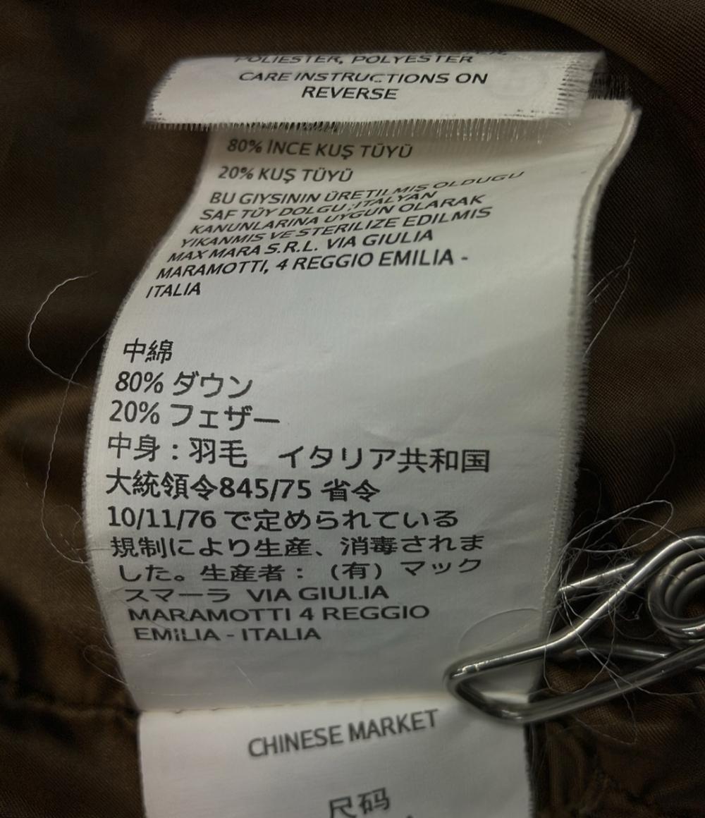 MAX MARA STUDIO ダウンコート フード ファー ベルト付き 648601730 レディース SIZE 38 (S) マックスマーラ ステュディオ