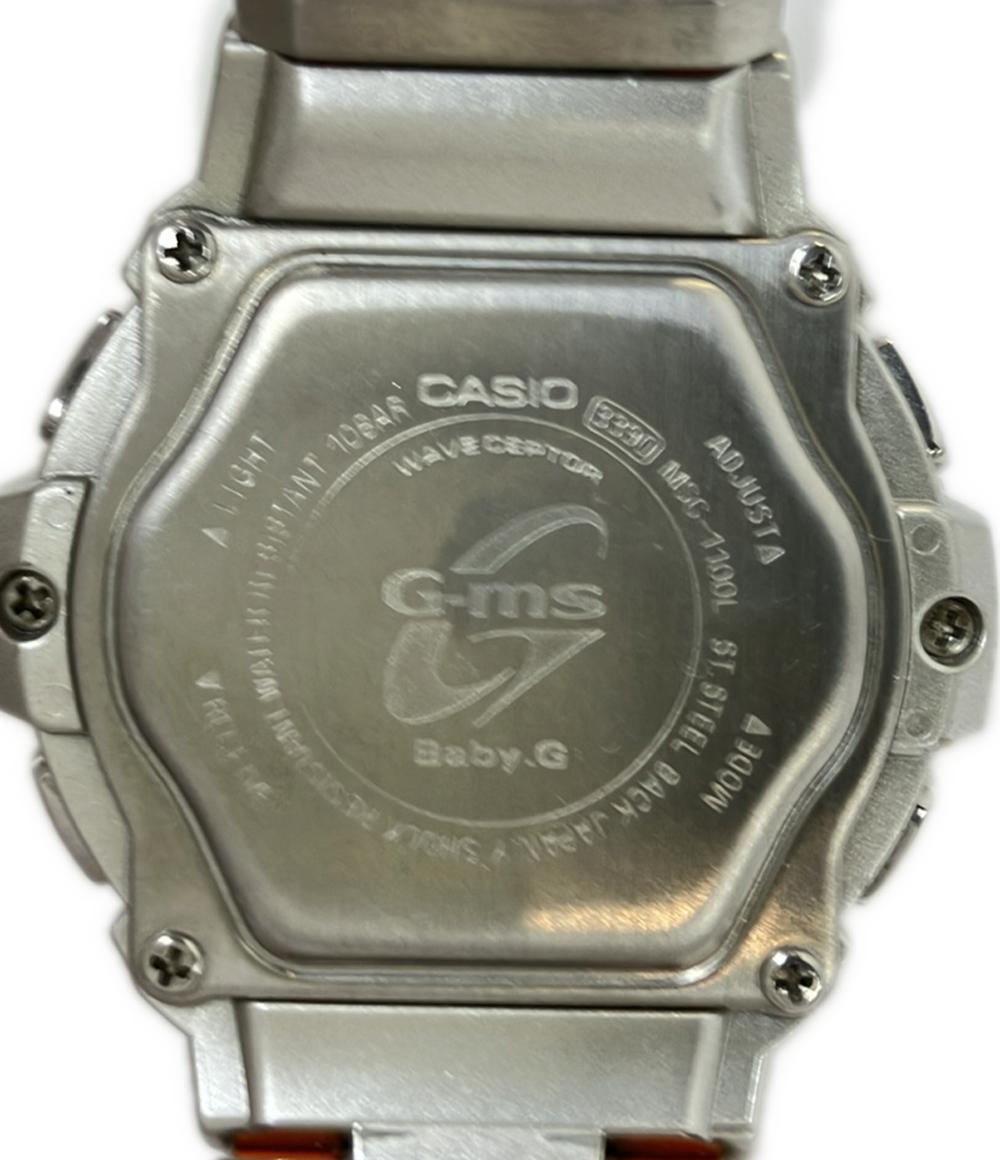 カシオ 腕時計 電池式電波 Baby-G クオーツ オレンジ MSG-1100L レディース CASIO