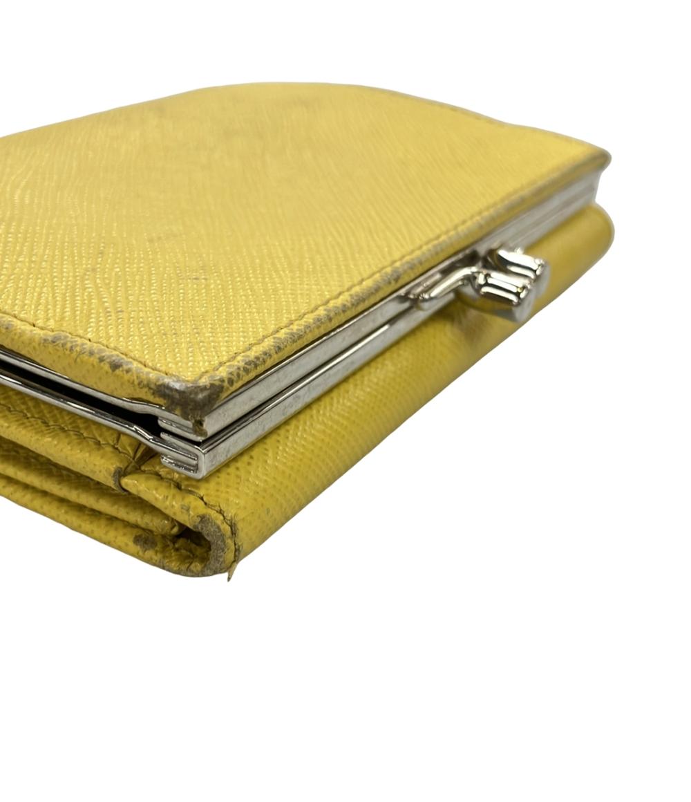 PRADA 三つ折り財布 がま口 レザー レディース プラダ – Rehello by