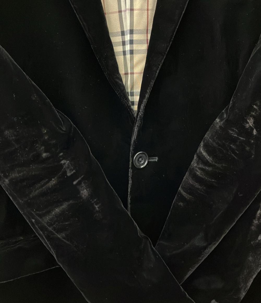BURBERRY BLACK LABEL テーラードジャケット ベロア BMP36-114-09 メンズ SIZE M バーバリーブラックレーベル