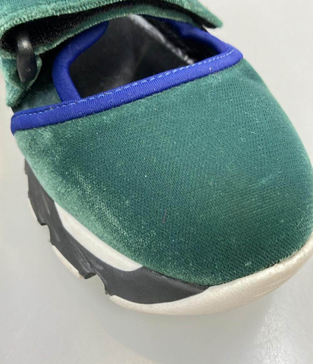 高級 MARNI マルニ ベルクロスニーカー 36 マルチカラー グリーン MARNI ベルクロスニーカー レディース SIZE 35 (22cm) マルニ