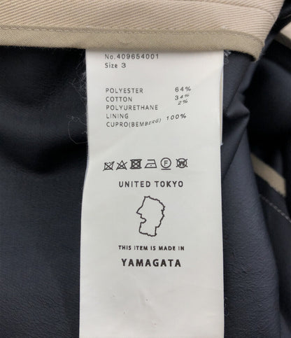 ユナイテッドトウキョウ 美品 ハイカウントギャバジンボンディングトレンチコート     409654001 メンズ SIZE 3 (XL以上) UNITED TOKYO