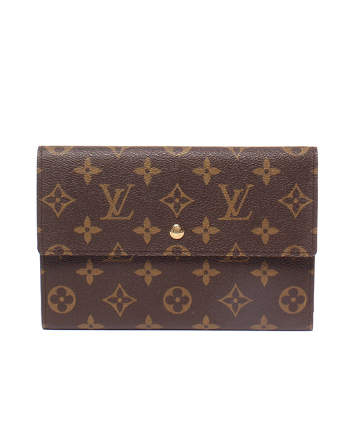 ルイヴィトン モノグラム ポシェット パスポール パスポートケース 三つ折り財布 LOUIS VUITTON 長財布 三つ折り パスポートケース ポシェット