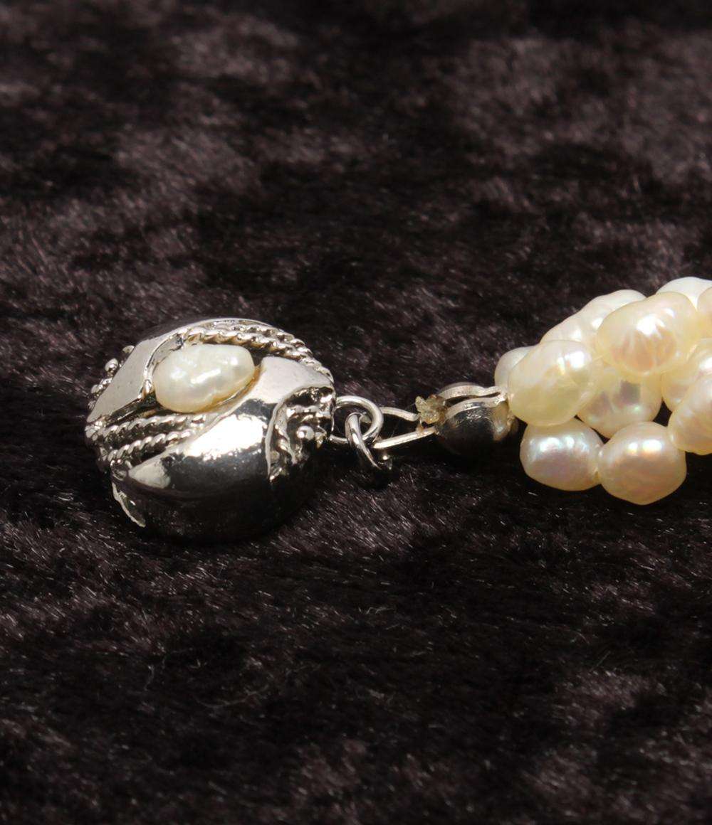 5連ネックレス SV 淡水パール レディース