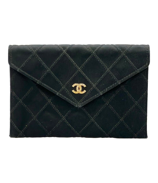 CHANEL カードケース コインケース ゴールド金具 ビコローレ サテン