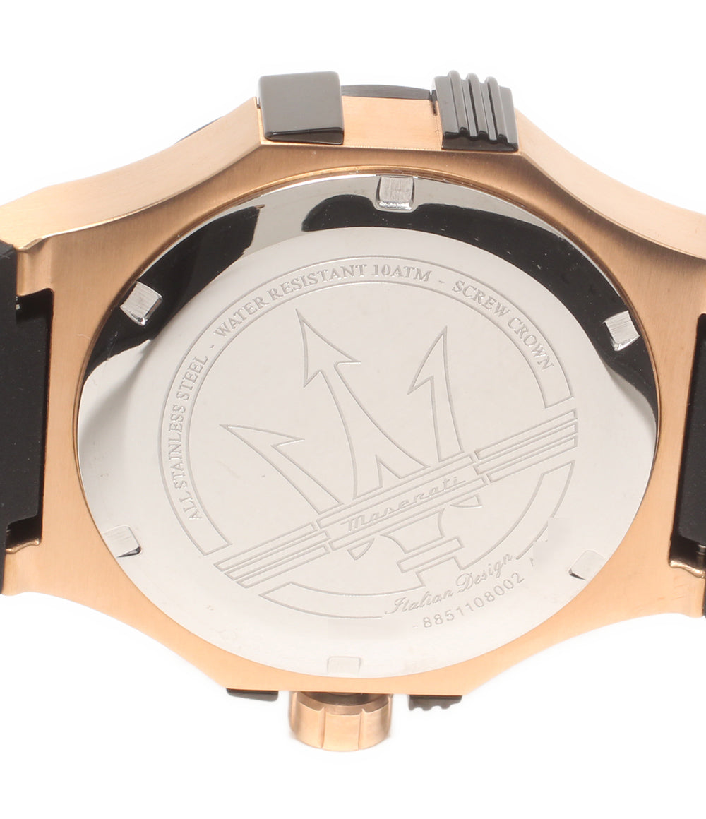美品 MASERATI 腕時計 クオーツ R8851108002 メンズ マセラティ