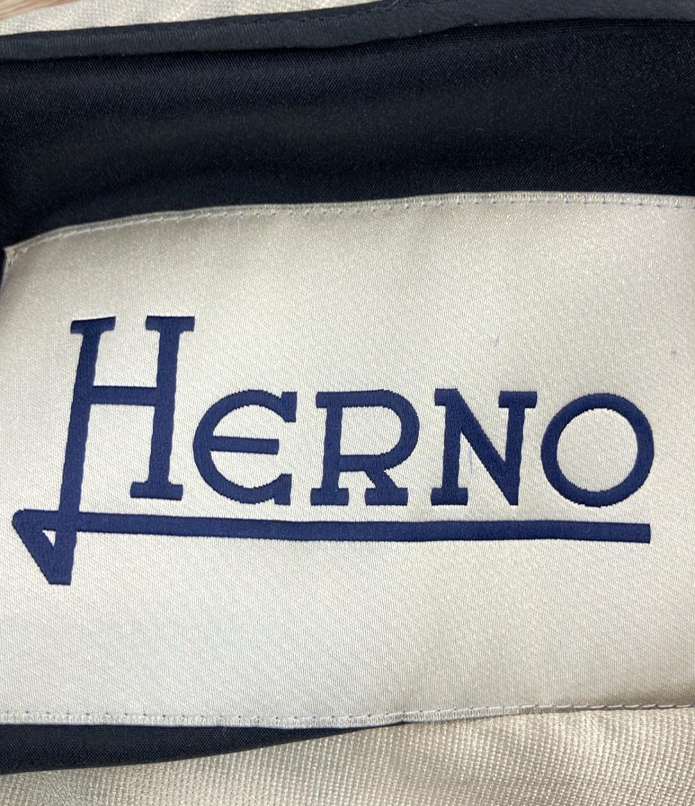 美品 ヘルノ ノーカラーコート レディース SIZE 40 (S) Herno