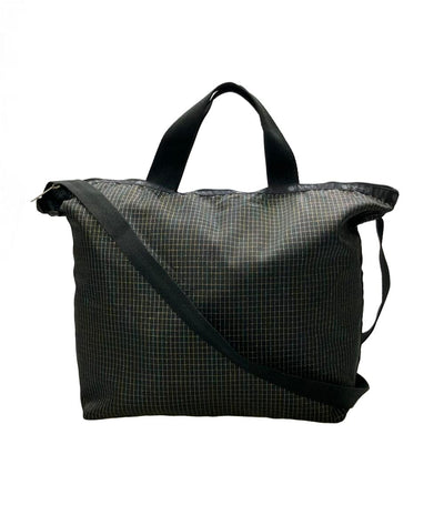 美品 LeSportsac 2way トートバッグ ショルダーバッグ  斜め掛け チェック柄 レディース レスポートサック