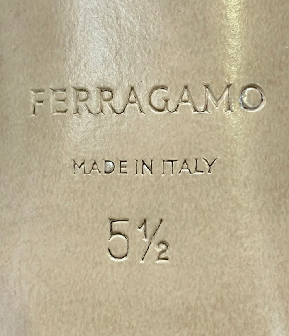 Salvatore Ferragamo ガンチーニスクウェアトゥパンプス レディース SIZE 5 1/2 サルヴァトーレフェラガモ