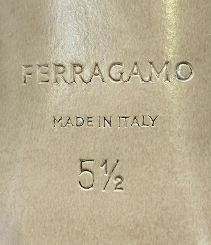 Salvatore Ferragamo ガンチーニスクウェアトゥパンプス レディース SIZE 5 1/2 サルヴァトーレフェラガモ
