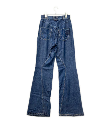 BOTTEGA VENETA トライアングルステッチ デニム パンツ 654286 V0SH0 レディース SIZE 40 (M) ボッテガ・ヴェネタ
