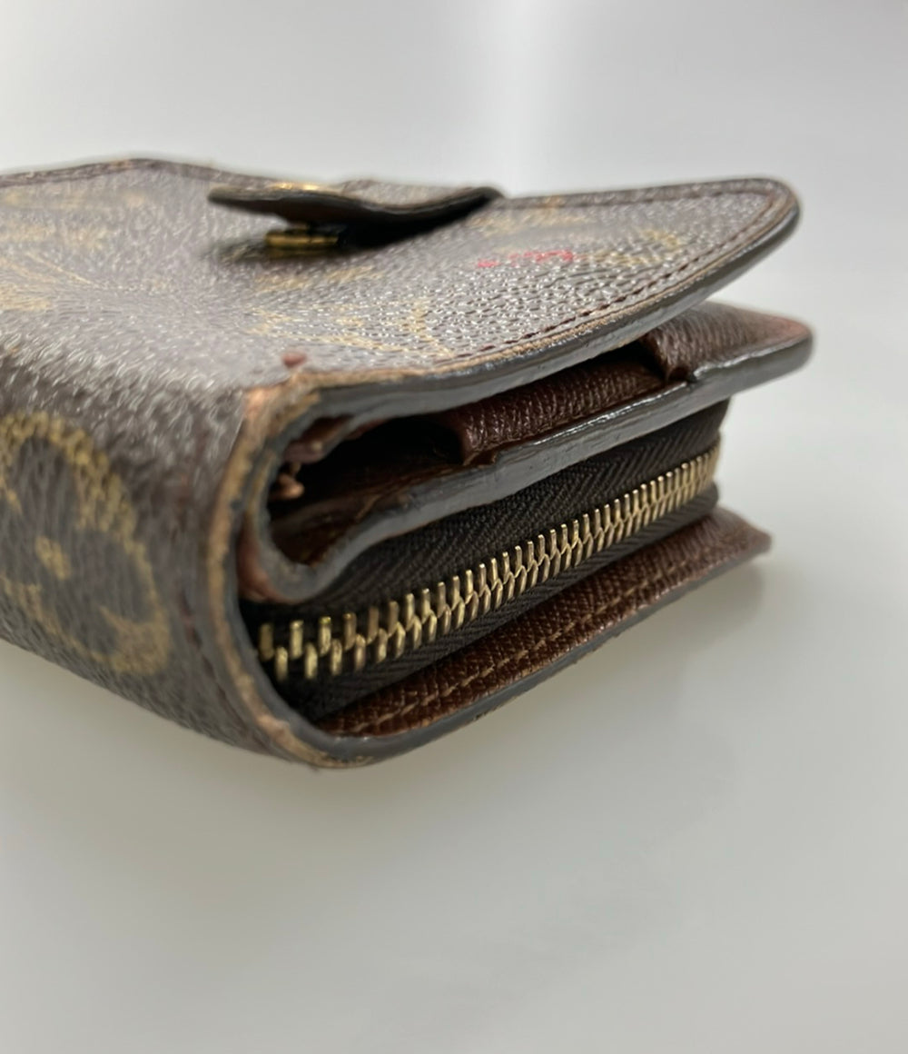 LOUIS VUITTON 二つ折り財布 コンパクトジップ モノグラム M61667 レディース ルイ・ヴィトン