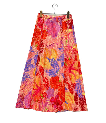 美品 PLEATS PLEASE ロングスカート FOGGY FOREST プリーツ PP61JG695 レディース SIZE 5 (L) プリーツプリーズ