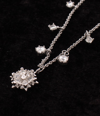 美品 SWAROVSKI ネックレス 雪モチーフ レディース スワロフスキー