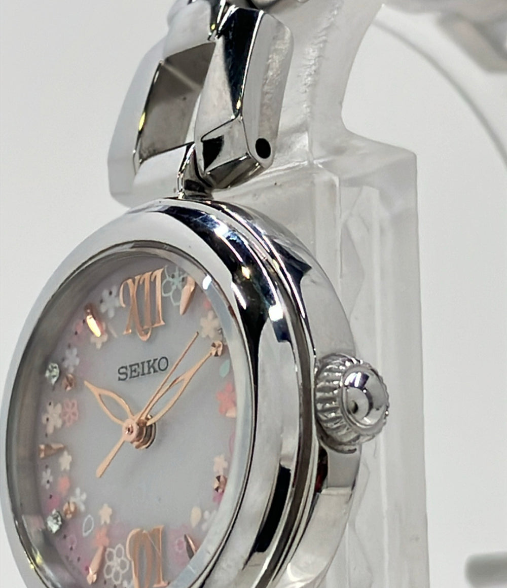 SEIKO 腕時計 ソーラー V117-0CT0 レディース セイコー