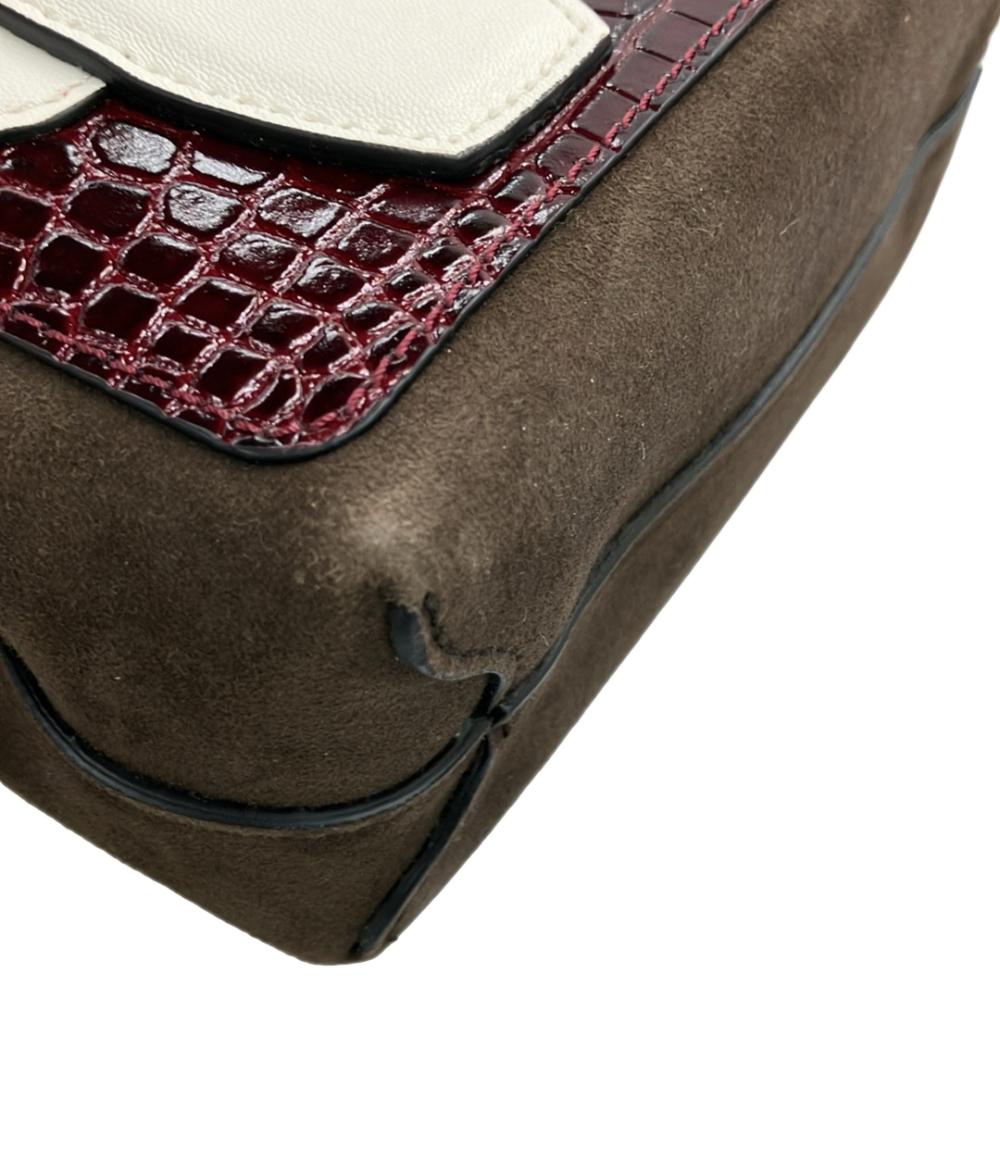 Longchamp ハンドバッグ ショルダーバッグ 2WAY  斜め掛け クロコ型押し レディース ロンシャン