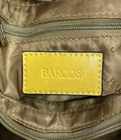 BARCOS ハンドバッグ ショルダーバッグ 2WAY 斜め掛け クロコ型押し レディース バルコス