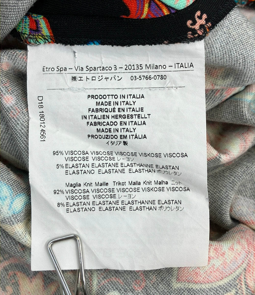 ETRO 半袖ワンピース ペイズリー柄 レディース SIZE 38 (S) エトロ