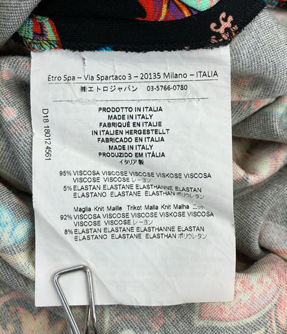 ETRO 半袖ワンピース ペイズリー柄 レディース SIZE 38 (S) エトロ