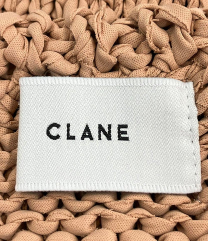 美品 CLANE フリルハーフスリーブハンドニット 五分袖ニット レディース SIZE 1 (S) クラネ