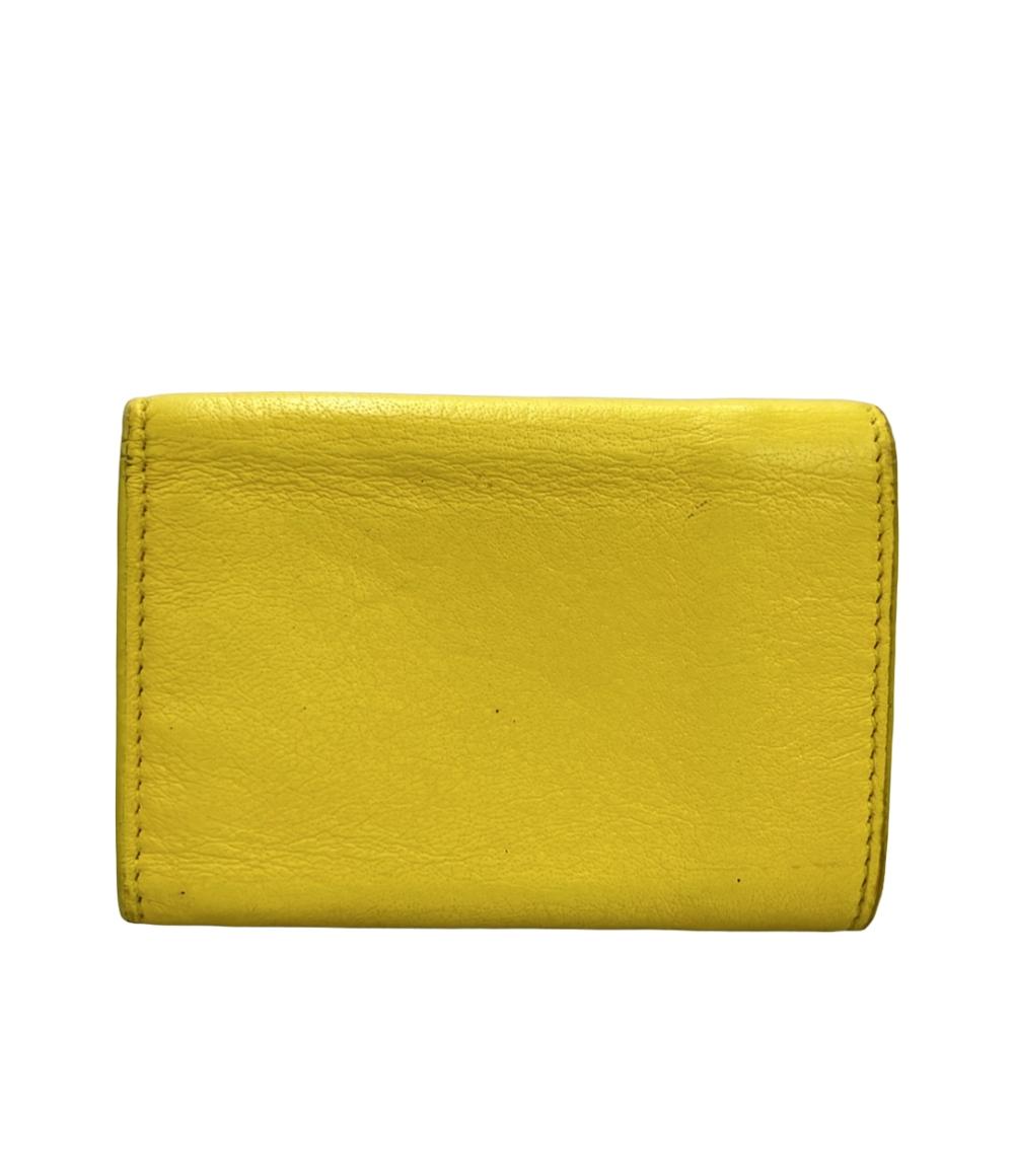 BALENCIAGA 三つ折り財布 レザー ペーパーミニ 391446 7155 レディース バレンシアガ