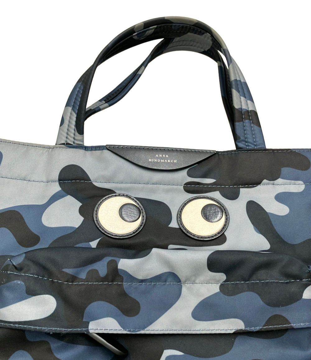 Anya Hindmarch 2WAY ハンドバッグ ショルダーバッグ 迷彩柄 カモフラ柄 アイズ レディース アニヤ・ハインドマーチ