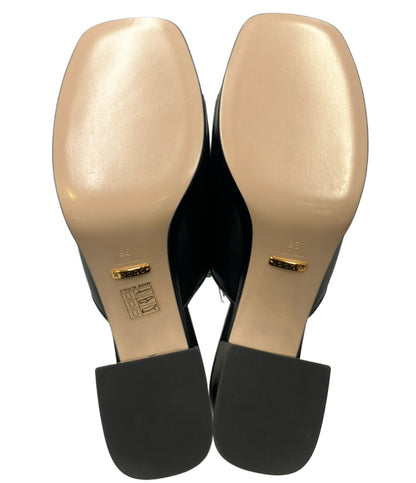美品 GUCCI ホースビット チャンキーヒールミュール 602390 レディース SIZE 38 (24cm) グッチ