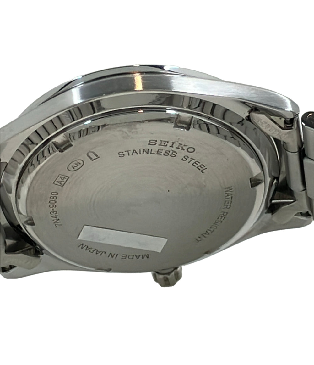 SEIKO 腕時計 スピリット SPRIT クオーツ ネイビー 7N43-9080 メンズ セイコー