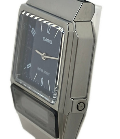 美品 CASIO 腕時計 チプカシ クオーツ ネイビー AQ-800E メンズ カシオ