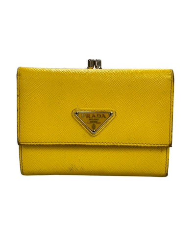 PRADA 三つ折り財布 がま口 レザー レディース プラダ