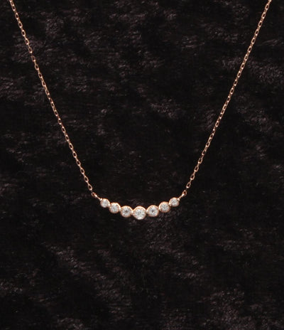 美品 canal4℃ ネックレス K10 ジルコニア レディース カナルヨンドシー