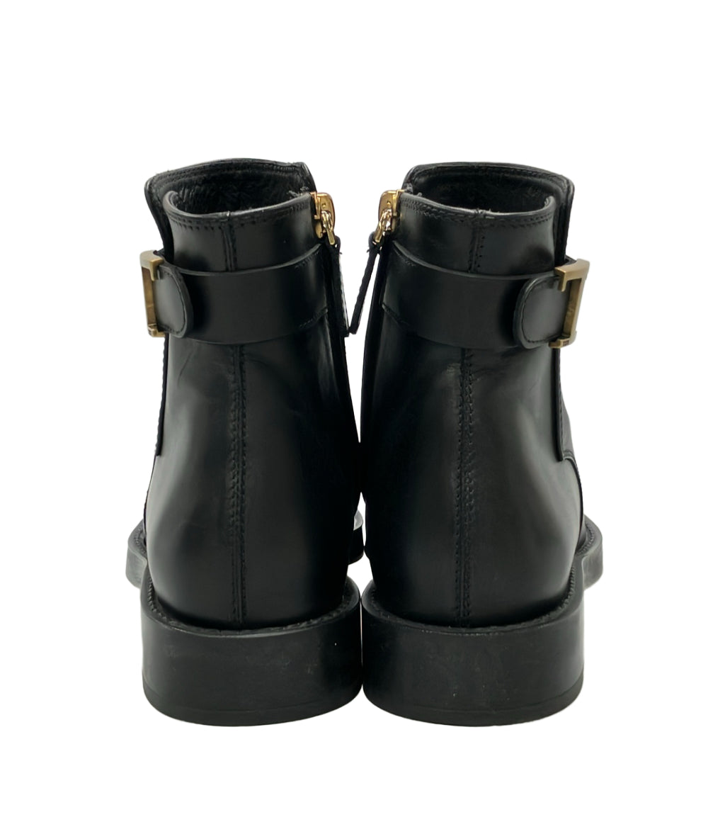 美品 TOD’S ショートブーツ サイドジップ タイムレス レディース SIZE 34 トッズ