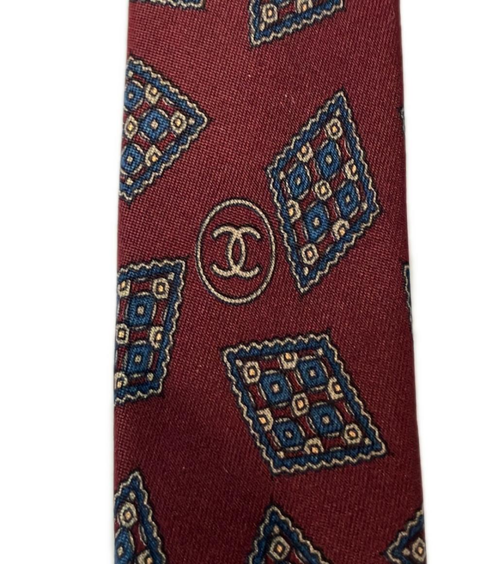 シャネル ネクタイ シルク100% メンズ CHANEL