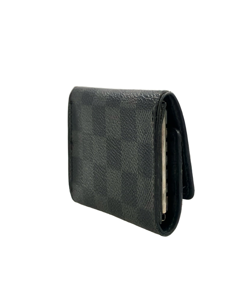 訳あり LOUIS VUITTON ４連キーケース ミュルティクレ6 ダミエ グラフィット N62662 メンズ ルイ・ヴィトン