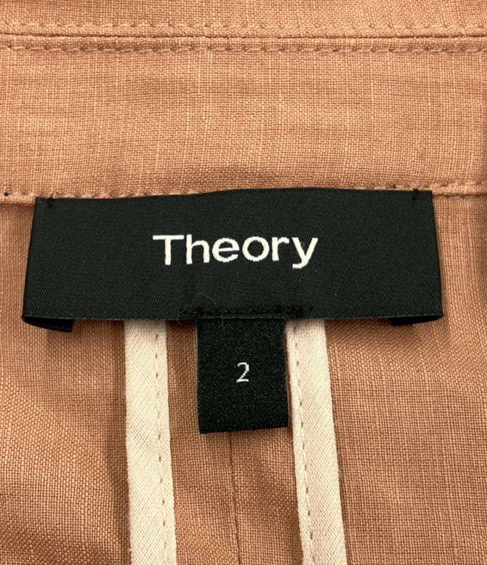 美品 セオリー テーラードジャケット Eco Crunch Wash Piazza レディース SIZE 2 (M) theory