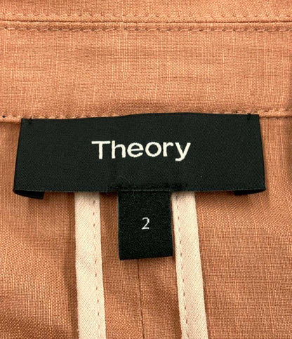 美品 セオリー テーラードジャケット Eco Crunch Wash Piazza レディース SIZE 2 (M) theory