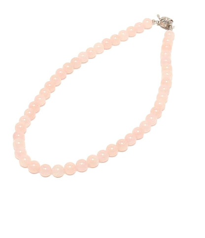 ネックレス ローズクォーツ 8mm レディース
