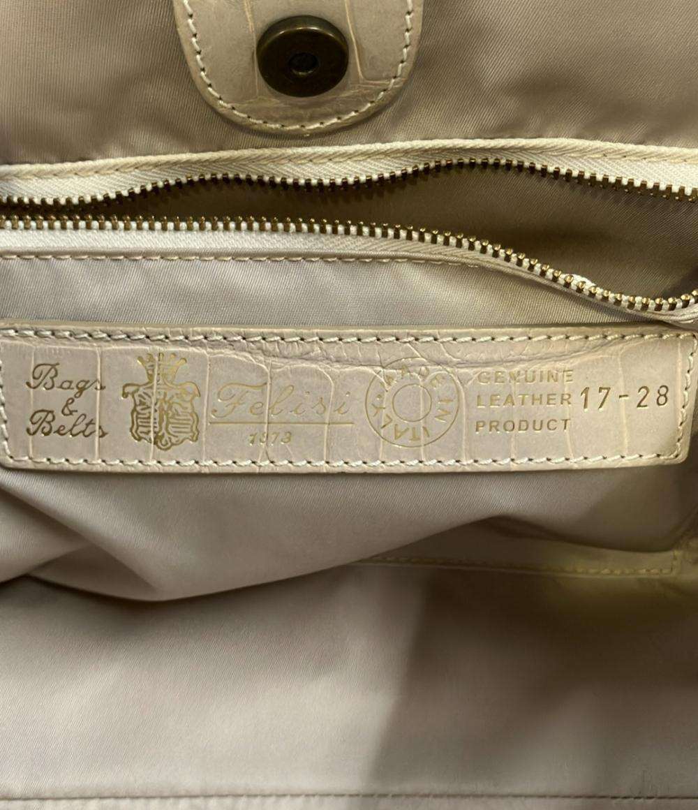 Felisi ハンドバッグ トートバッグ クロコ型押し レディース フェリージ