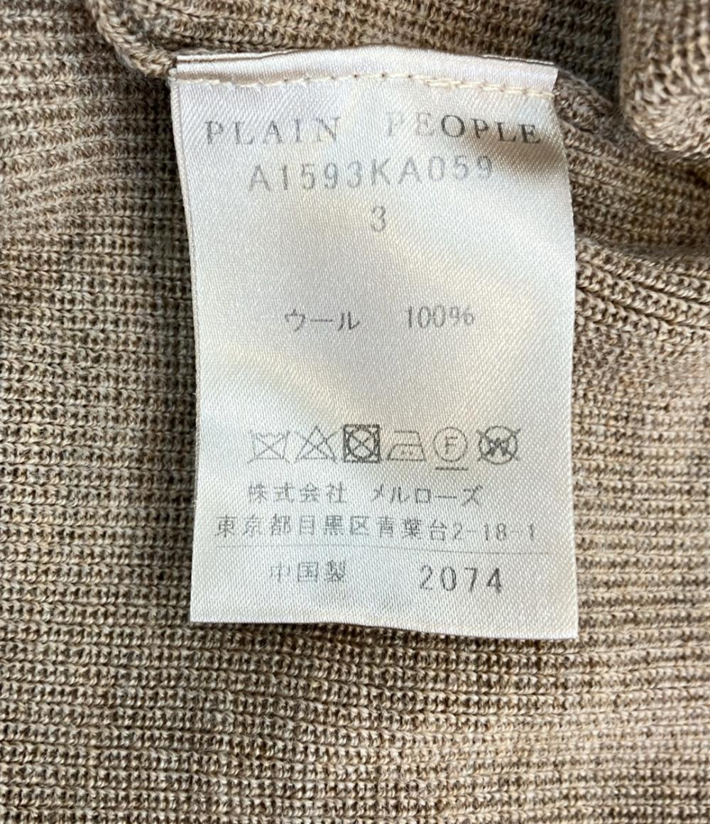 プレインピープル 長袖ワンピース ウール レディース SIZE 3 (L) plain people