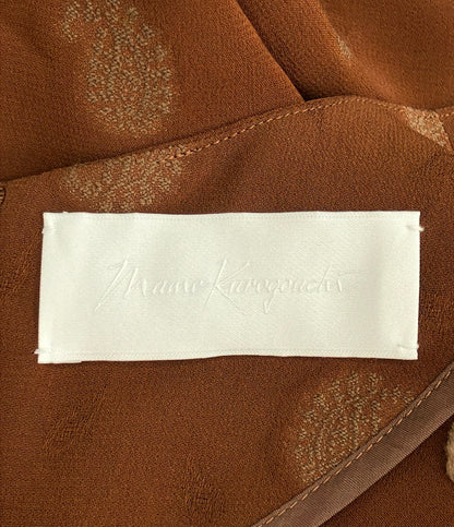 美品 Mame Kurogouchi 長袖 ペイズリージャガードクラシックドレス MM21PFDR708 レディース SIZE 1 (S) マメクロゴウチ
