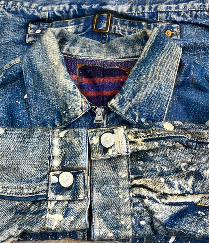 TOLQ トロンプルイユ　プリンテッドデニムジャケット メンズ SIZE 38 (S) トルク