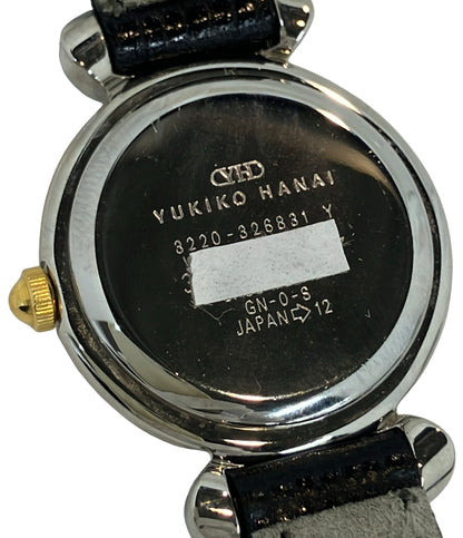 YUKIKO HANAI 腕時計 クオーツ ホワイト 3220-326831 レディース ユキコハナイ