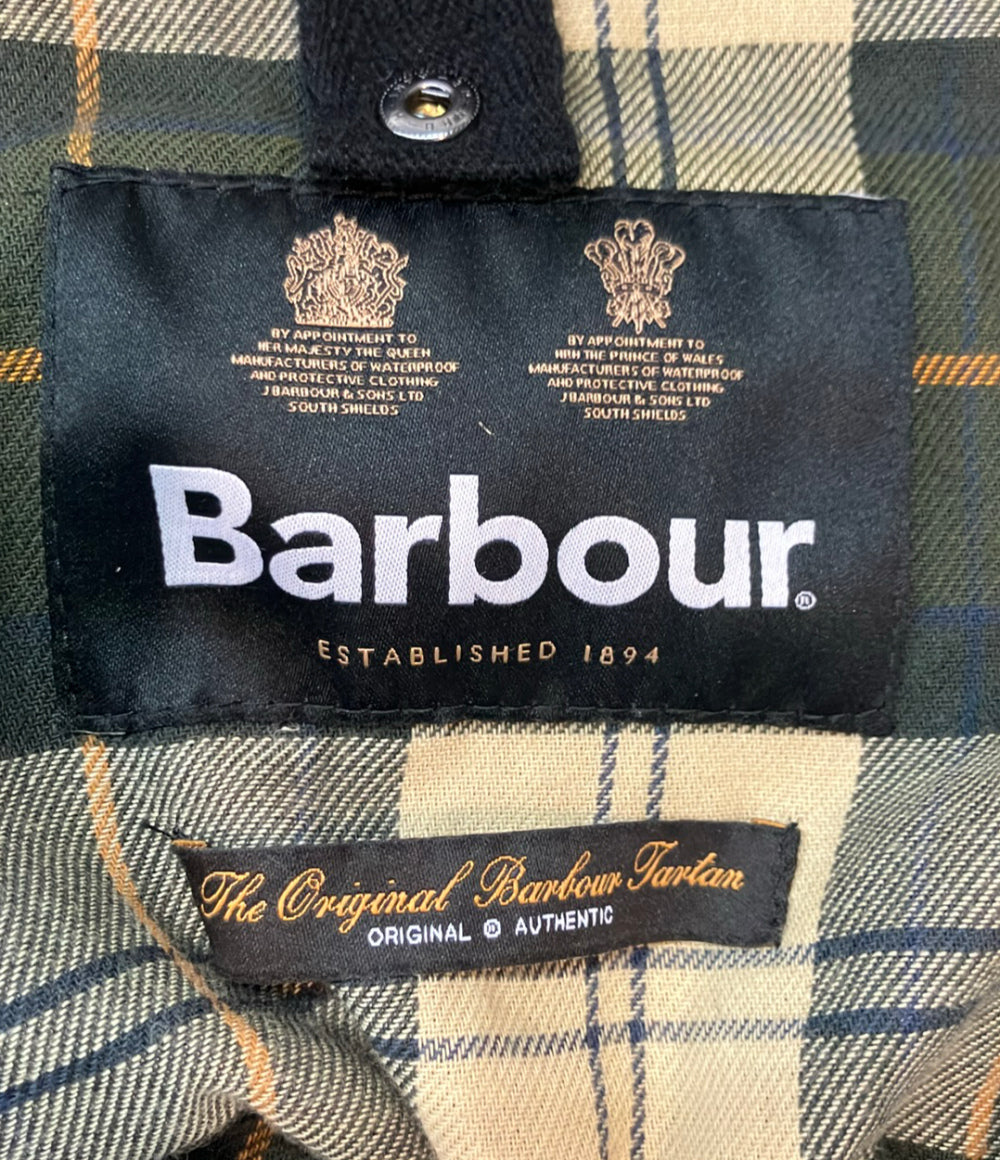 Barbour ワックスドジャケット オイル BORDER WAX JACKET  ダブルジップ スナップボタン MWX0008SG91 メンズ バブアー
