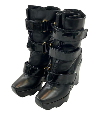 訳あり LOUIS VUITTON ウェッジブーツ レディース SIZE 34 (XS) ルイ・ヴィトン